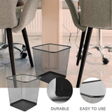 2pcs Metal Wastebasket Hollow Mesh Trash Can Paper Tissues