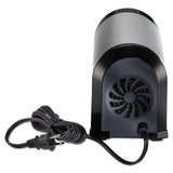 Heavy Duty Commercial Classroom Electric Pencil Sharpener with Replaceable Cutter Cartridge System, 6-Hole, Silver/Black Bostitch