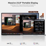 MNN 23.8" 100Hz FHD IPS USB-C HDMI Portable Gaming Monitor