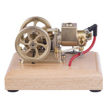MechPuConToy Engine Model Kit That Works, Metal Adjustable Speed Micro Horizontal Water-Cooled Engine Model