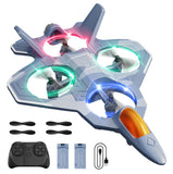 4DRC Foam Remote Control Airplanes for Kids Adults, RC Plane Airplane Toys for Boys Kids Beginners, RC Planes Fighter Jet Helicopter Drones for Kids Adults, 360° Flip Easy to Fly