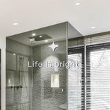 LUXRITE 5 Inch LED Recessed Light, ECO Backlit Mini Panel Spotlight, 5CCT 2700K-5000K, 1200 Lumens, High Output, 13 Watts, Dimmable, IC Rated, Wet Rated, ETL Listed, Energy Star, Round (24 Pack)