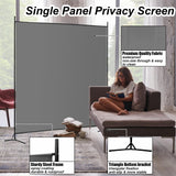 Carivia Room Divider Screen,6 Ft Single Panel Room Divider,69''W x 70''H Room Screen Divider Freestanding, Privacy Screen Single Panel for Room Separation,Portable Partition Room Separators,Grey Carivia