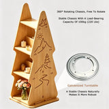 Tree Bookshelf,Rotating Bookcase,Book Organizer Shelves
