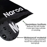Naroa Waterproof Multifunctional Toiletry Shower Bag for Gym, Travel, Business and Foldable Portable Hanging Bathroom Mesh Caddy with Wet & Dry Storage Suction Hook Tote for Men Women
