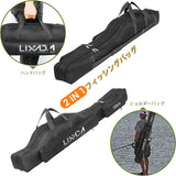 LIXADA Fishing Rod Case, Portable Folding Fishing Rod Case Fishing Pole Reel Storage Bag Fishing Gears Organizer 100cm/130cm/150cm