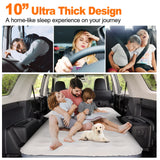 GOTIDY 65''SUV Air Mattress Pad for SUV Trunk, 10 Inch Ultra-Thick Inflatable Car Mattress SUV, SUV Air Mattress Camping Bed with Built in Pump