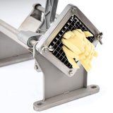 uyoyous French Fry Cutter, Wall Mount Potato Cutter for Fries with 1/2'', 3/8'', 1/4'' Blades, Stainless Steel Commercial Vegetable Fruit Chopper for Cucumber, Carrot, Sweet Potato