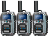 OMIZN M9 Global Walkie Talkie, 4G LTE Unlimited Range Two Way Radio with Flashligth for Outdoor, Business, Family 3pcs with Sim Card