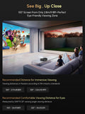 Smart Projector 4K Daylight,Certified Apps,ToF CMOS Auto Focus,2300ANSI High Lumen Ultra HD Home Outdoor Movie Gaming Projector with WIFI6 Bluetooth,GTV,NFC Casting,Dolby Audio,HDMI ARC,HDR10