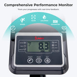 Sunny Health & Fitness Heavy-Duty Smart Elliptical Trainer, 300LB Load Equipment for Indoor Cardio Exercise, Adjustable Resistance for Full-Body Cross Training, Free SunnyFit App Bluetooth Connection Sunny Health & Fitness