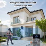 Video Door intercom Wired Video Doorbell Intercom System 1080P Doorbell Camera Night Vision, Human Detection,Remote Unlock(2 Doorbell+2 Monitor)