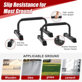 Push Up Bars: Sweat-resistant Parallettes Bar for Handstands L-sit & Dip, No Wobbling Strength Training Pushup Stands for Women Men Workout