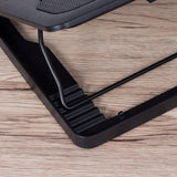 Fan Laptop Cooling Pad USB Powered Notebook Cooler Stand Black