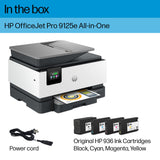 HP OfficeJet Pro 9125e All-in-One Printer, Color, Printer-for-Small Medium Business, Print, Copy, scan, fax HP