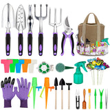 Garden Tools Set 83 Piece, Succulent Tools Set Included, Heavy Duty Aluminum Gardening Tools for Gardening