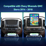 Android 13 Car Radio Stereo Compatible with Chevy Silverado GMC Sierra 2014-2018, 4+64G 9.7" Touchscreen with Wireless Carplay Android Auto, GPS/WiFi/Bluetooth/FM/SWC/Backup Camera