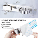 Oukimly Hairdryer Holder Wall Mounted Hair Straightener Holder, Blow Dryer Holder, Metal Hair Tool Organizer for Straighteners, Hair Dryer, Brush, Curling Iron (Silver)