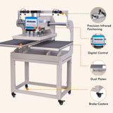 Auto Heat Press Machine, 110V 2000W Commercial Heat Transfer Machine