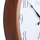 La Crosse Technology Atomic Analog Wall Clock, Wood, 12.80" (404-50447)