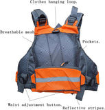 Multifunctional Kayak Life Jackets for Adults - Fishing, Multi Pocket Portable Detachable Clothing with Floating Material Breathable Life-Saving Rock Fishing (Grey)