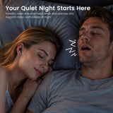 Houlyn ANC Sleep Earbuds for Side Sleepers, Mini Invisible Noise Cancelling Wireless Earbuds with Double-Layer Silicone Tips, Sleep Mode Headphones for Sleeping, Snoring, Travel（Black）