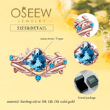 Topaz Wedding ring set (Topaz)