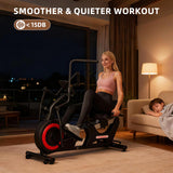 VANSWE Pro Recumbent Elliptical Cross Trainer – Full-Body Low-Impact Recumbent Exercise Bike with Bluetooth App, Magnetic Resistance, Quiet Belt Drive, 450 lbs Capacity for Seniors & Home Rehab