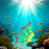 GOUDOGEDC 3Pcs LED Fishing Alarms with Twin Bells - Night Light Bite Indicators for Rod Tips and Multi-Environment Angling Accessories