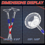 prowithlin Golf Tees 3 1/4'' Unbreakable Transparent Acrylic, Plastic Reduce Side Spin & Friction, 50 Pack