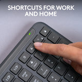 Wireless Keyboard, Sleek Design, Switch Typing, Quiet Typing, Bluetooth, Multi-OS, Windows, Mac, Chrome - Graphite Logitech