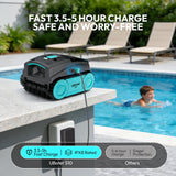 [2026 Upgrade] UBoter S10 Cordless Robotic Pool Cleaner, 150-Min Wall Climbing Vacuum 4-in-1 for Inground Pools & Above Ground Pool up to 1290 Sq.Ft, Waterline & Step Cleaning, Smart App, Self-Parking