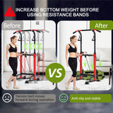 Trlakepreble Power Tower Pull Up Bar,Pull-Up Rack Dip Station,Height Adjustable Multi-functional Home Strength Training Gym Equipment, Save Space,People Below 6 feet Trlakepreble