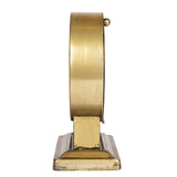 Creative Co-Op Decorative Metal Mantel Clock, Gold Finish