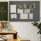 Felt Bulletin Board 60x36 inches, Decorative Pin Board for Home & Office