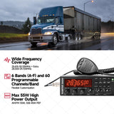 OMIZN 5558 SSB CB Radio 10-Meter Multi-Mode Mobile Transceiver, 50W AM/FM/CW 45W SSB, 360 Channels Programmable, Instant Channel 9, NB/ANL, SWR Calibration, ASQ for Long Range