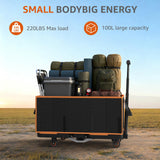 Collapsible Foldable Wagon Cart Heavy Duty, 3-in-1 Utility Dolly Wagons Carts with Wheels, Portable Folding Hand Truck with Removable Bag