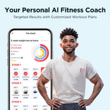 JLL Recumbent Exercise Bike, Quiet Smart Stationary Cardio Machine for Home Gym, Low-Impact Seated Workout with 8 Levels of Magnetic Resistance & Free Smart Fitness App