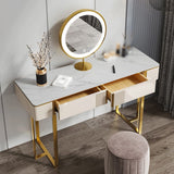 Simple Makeup Desk Lamp for Dressing Table Small Family Room Modern Design Rock Board Freestanding Lighting Bedroom Elegant and Functional Lighting