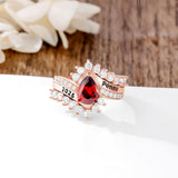 Oseew 2027 Class Graduation Ring for Women College High School (Rose Gold)