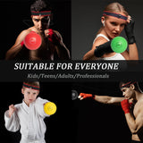 Boxing Reflex Ball for Kids and Adults,4 Levels Boxing Ball with 2 Adjustable Headbands,Boxing Equipment Punching Ball Great for Hand Eye Coordination Punching Speed and Fight Reaction KT-GARY