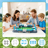 Juivin Tabletop Soccer Foosball Game Set- Mini Football Table Board Game for Kids & Family, Interactive Indoor Party Toy for Boys Age 6-12 & Family Game Nights