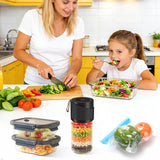 Upgraded 4-in-1Electric Mason Jar Vacuum Sealer Kit for Wide &Regular Mouth Jars,Wine Bottles,Vacuum Bags,Containers,Portable Automatic Canning Vacuum Sealer Machine for Kitchen,RV Travel Food Storage