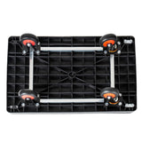 330 lb Folding Platform Truck Cart with 4" Silent TPR Wheels, Heavy Duty Flatbed Push Cart Dolly