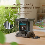 TOPZEE Electric Composter for Kitchen|3L Kitchen Compost Bin Countertop Odorless|Food Composter Auto-Cleaning, Dark Gray