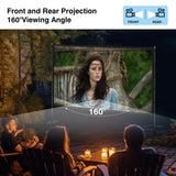 AHOLON Outdoor Projector Screen with Stand - 120 inch Portable Projector Screens Indoor Outdoor Projector Screen 16:9 4K HD Outdoor Movie Screen with Carry Bag,Enioy Home Theater Projection Screen