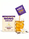 VeryVery Good Tea Sleep Tea, Vanilla Taro Instant Sleep Tea Sachets, Chamomile & 2mg Melatonin, Restful Sleep Support, No-Steep Dissolving Tea Crystals, Hot or Cold Drink Mix, No Tea Bags, 16 Count