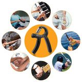 NIYIKOW 2 Pack Grip Strength Trainer, Hand Grip Strengthener, Adjustable Resistance 22-132Lbs (10-60kg), Forearm Strengthener, Perfect for Musicians Athletes - Carbon Black NIYIKOW