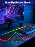 XL RGB LED Gaming Mouse Pad with 15W Magnetic Wireless Charging
