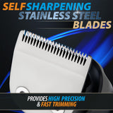 OLOV For Man Beard Trimmer, 21 Piece All-in-One Mens Grooming Kit and Hair Clipper, Nose, Ear, Body and Face, Electric Razor with USB Recharge Dock, Christmas Gift Wrapping